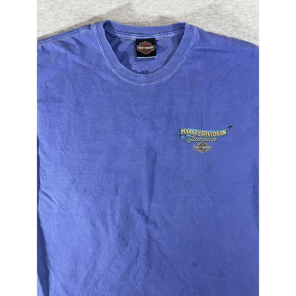 Harley-Davidson T shirt size L Riding and Relaxing Jamaica Blue Vintage - Picture 6 of 7